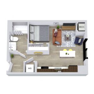 0 bedroom apartment for rent
