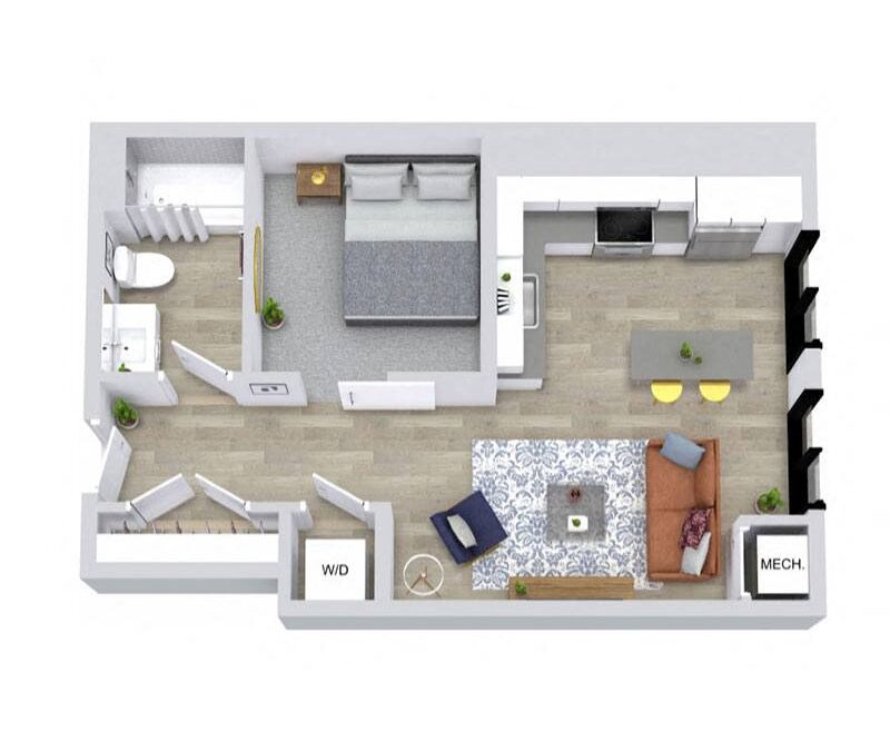 0 bedroom apartment for rent