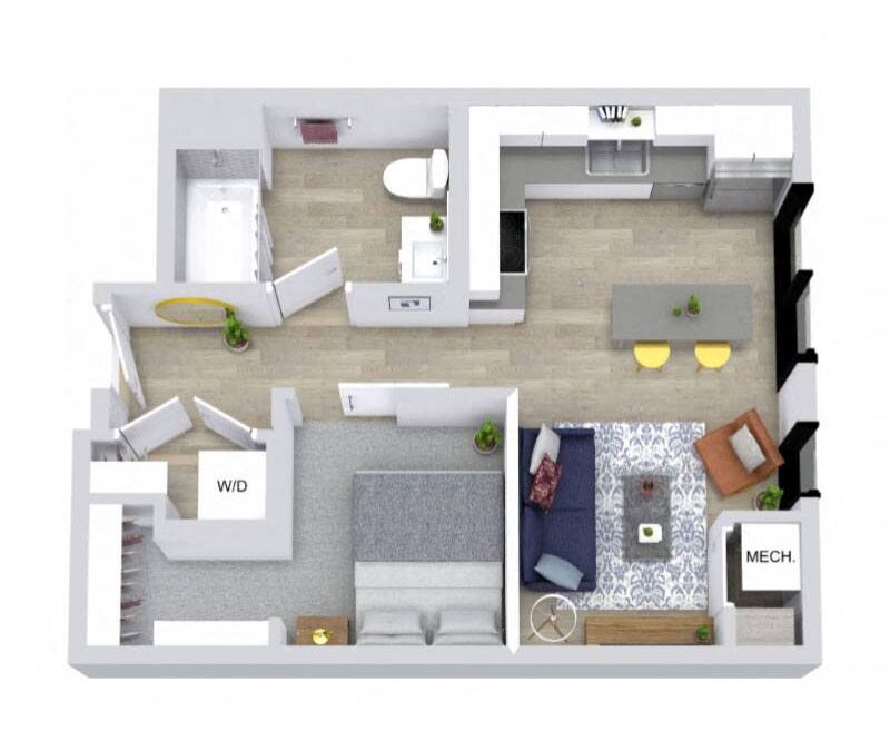 0 bedroom apartment for rent
