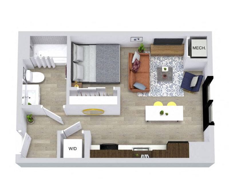 0 bedroom apartment for rent