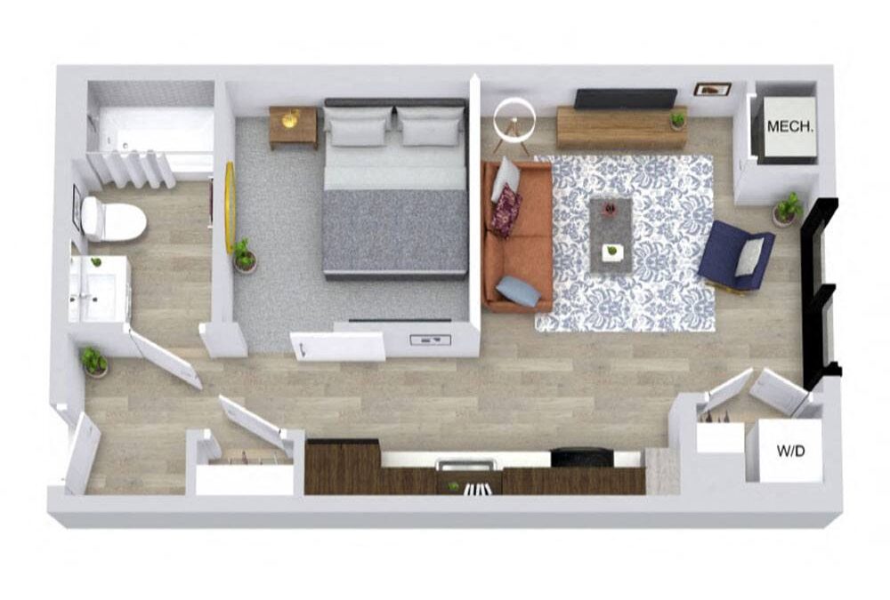 0 bedroom apartment for rent