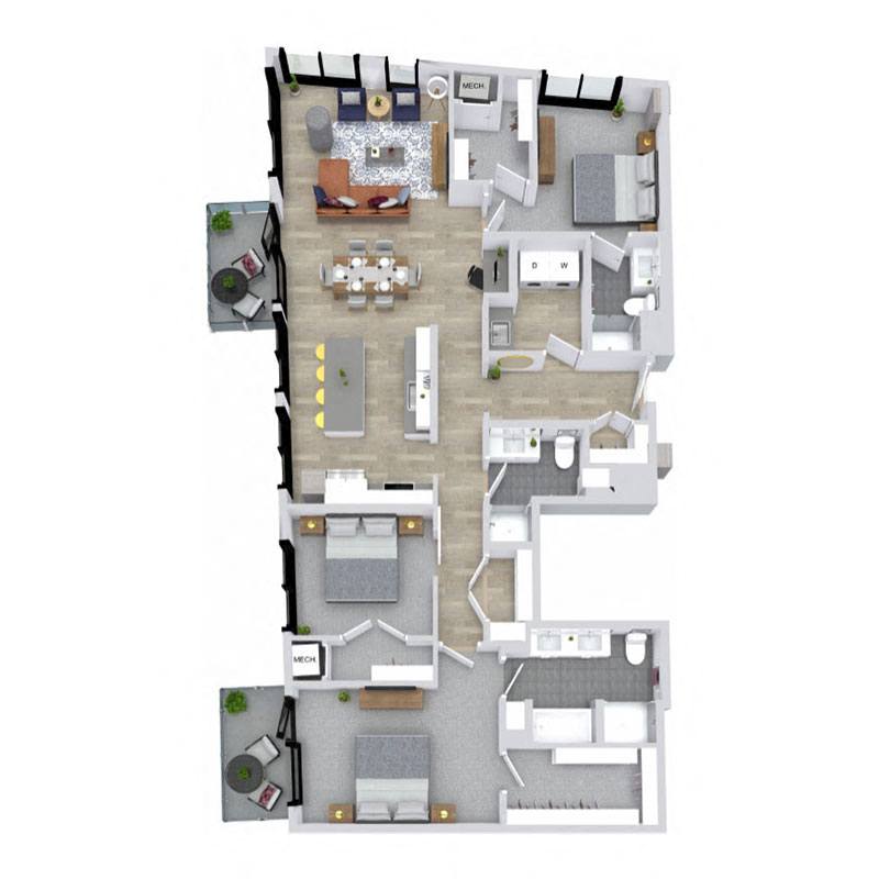 3 bedroom apartment for rent