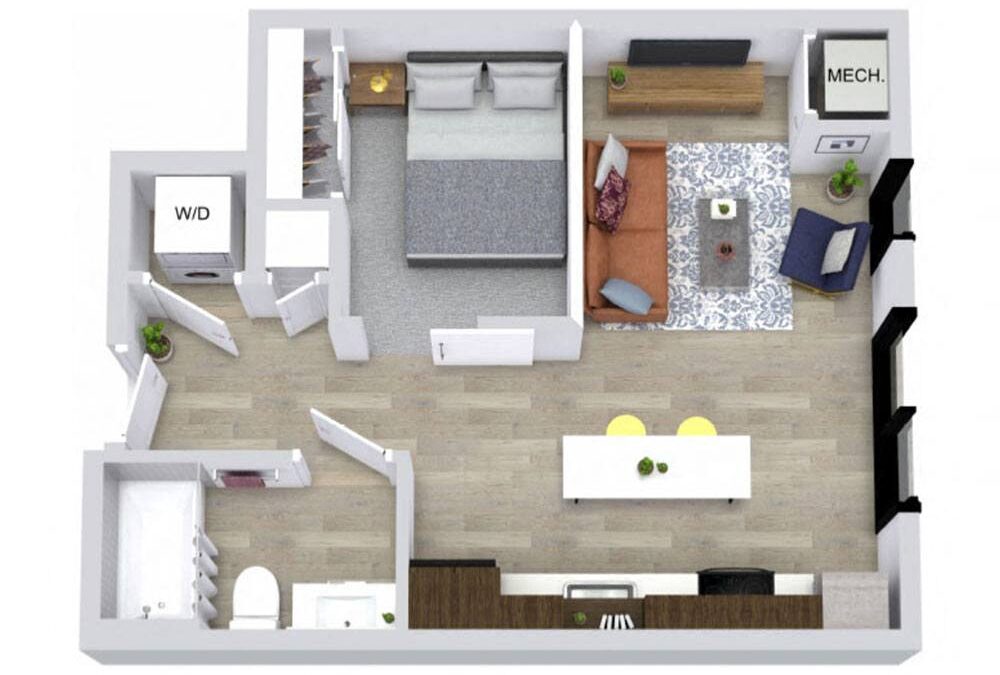 0 bedroom apartment for rent