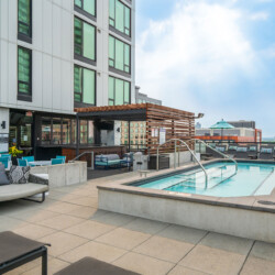 outdoor rooftop pool