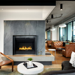 resident clubhouse at HQ Apartments in Elliot park Minneapolis