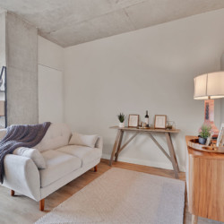 studio apartment at HQ Apartments in Elliot park Minneapolis